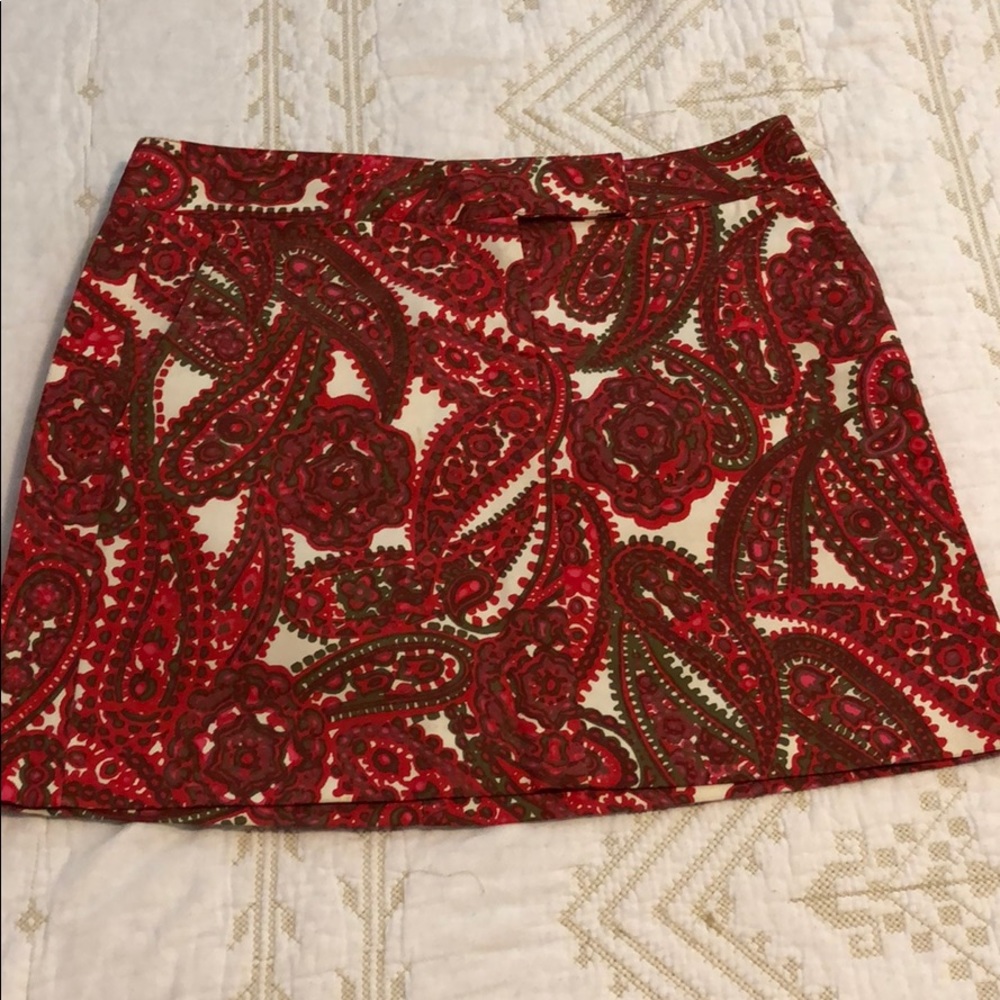 J. Crew Paisley Skirt